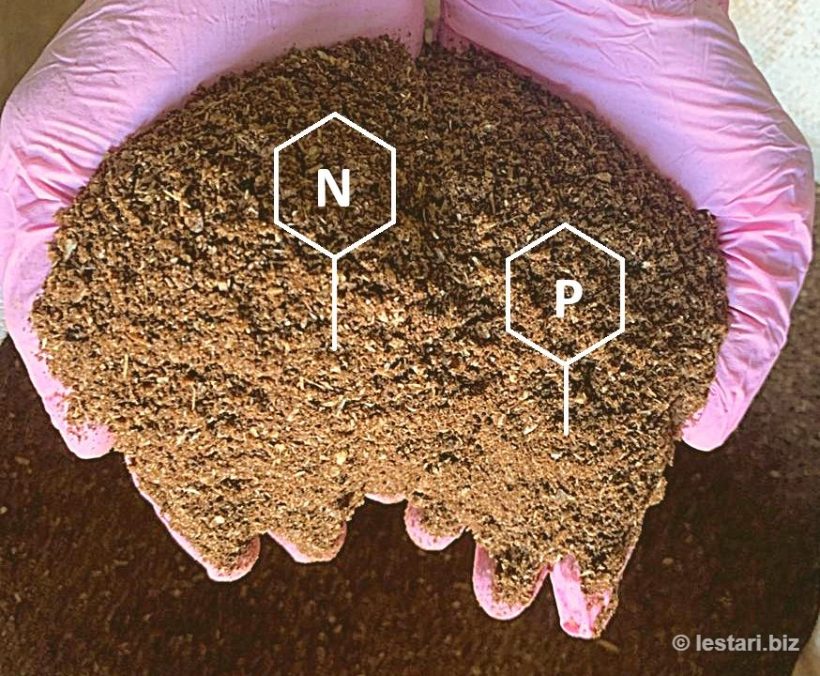Fish bone meal fertilizer, rich in nitrogen and phosphate