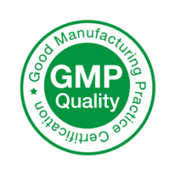 GMP Quality certification badge